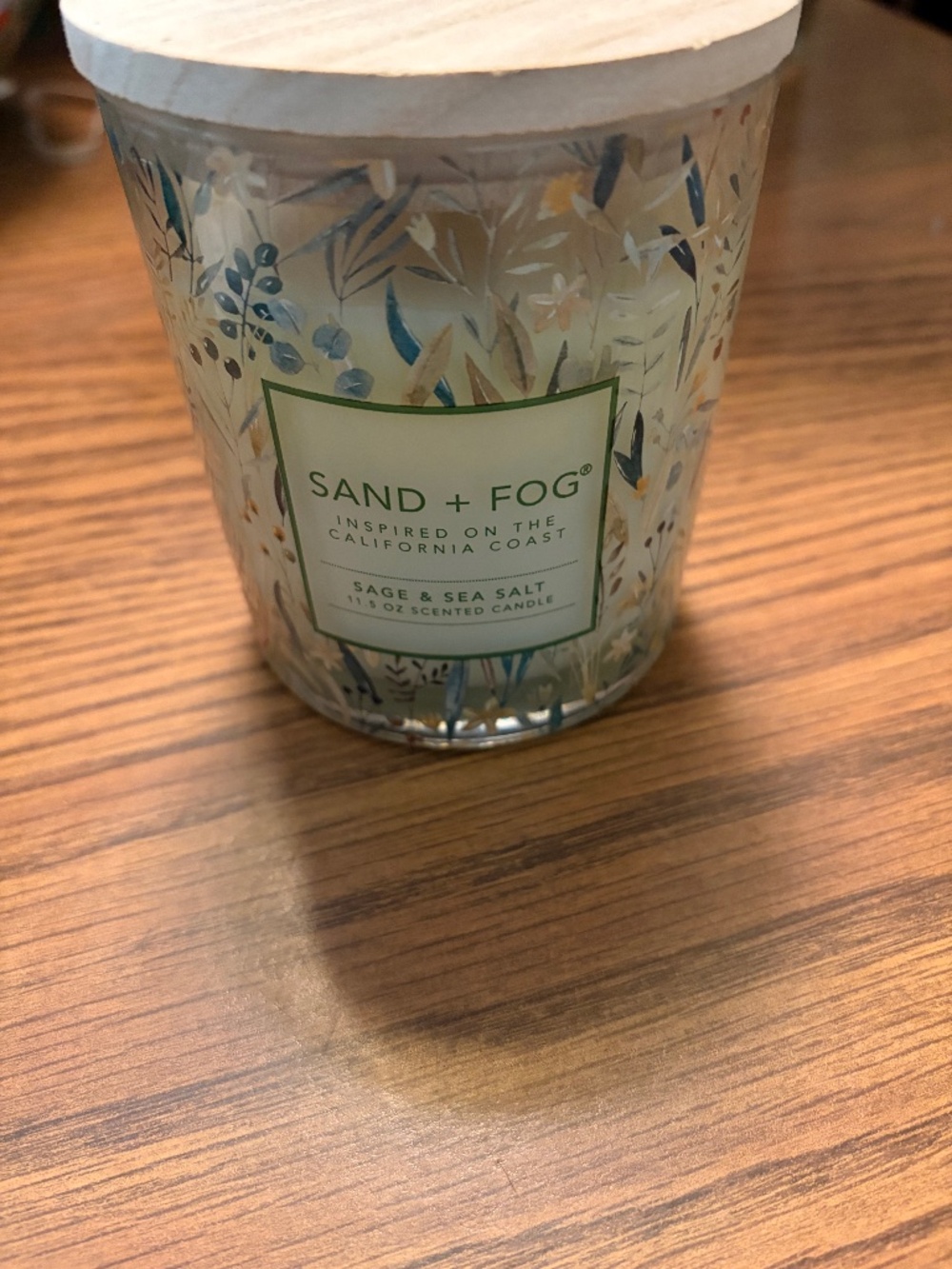 Sand and Fog Candle: Sage and Seasalt 11.5 oz